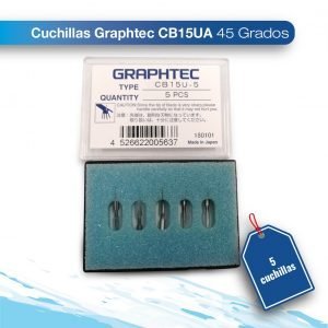 Paquete 5 cuchillas Graphec CB15UA 45 Grados