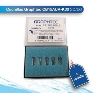 Paquete 5 cuchillas Graphec CB15AUA-K30 30/60