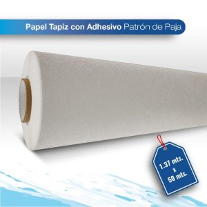 Papel Tapiz Adhesivo Patron de Paja 1.37x50