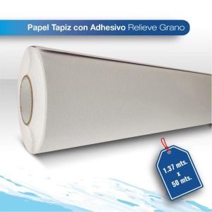 Papel Tapiz con adhesivo relieve grano 1.37X50