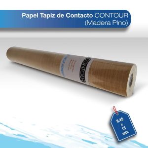 Papel tapiz de contacto Contour madera 0.45X15 pino