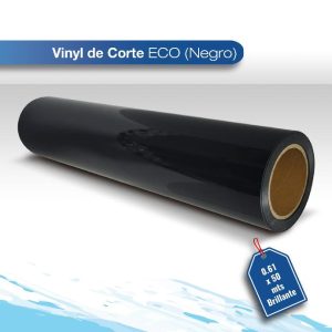 Vinil de corte Eco negro 0.61X50 brillante