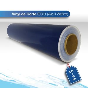 Vinil de corte Eco azul zafiro Brillante