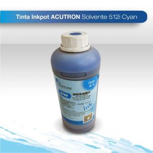 Tinta inkpot acutron solvente 512I cyan 5L