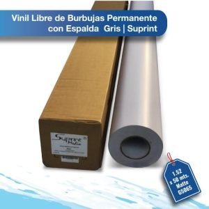 Vinil libre de burbujas permanente con espalda gris Suprint matte 1.52X50 G5065